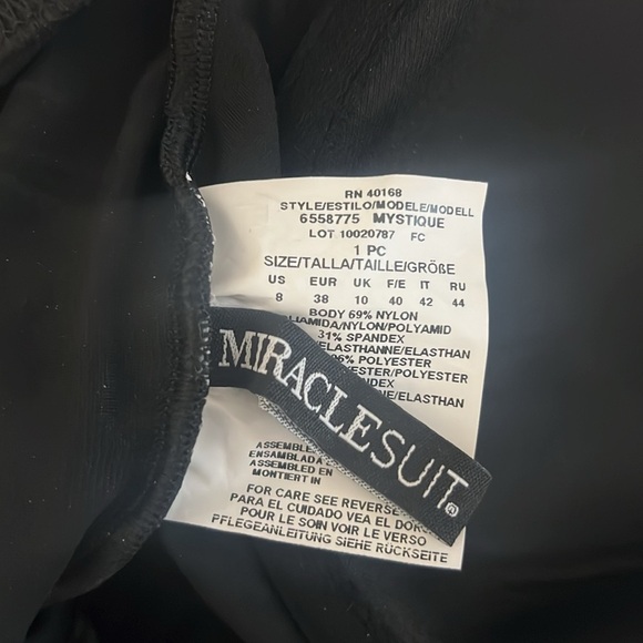 NWOT Miraclesuit Women's Iridium Mystique Underwire One-Piece Swimsuit - Picture 12 of 12